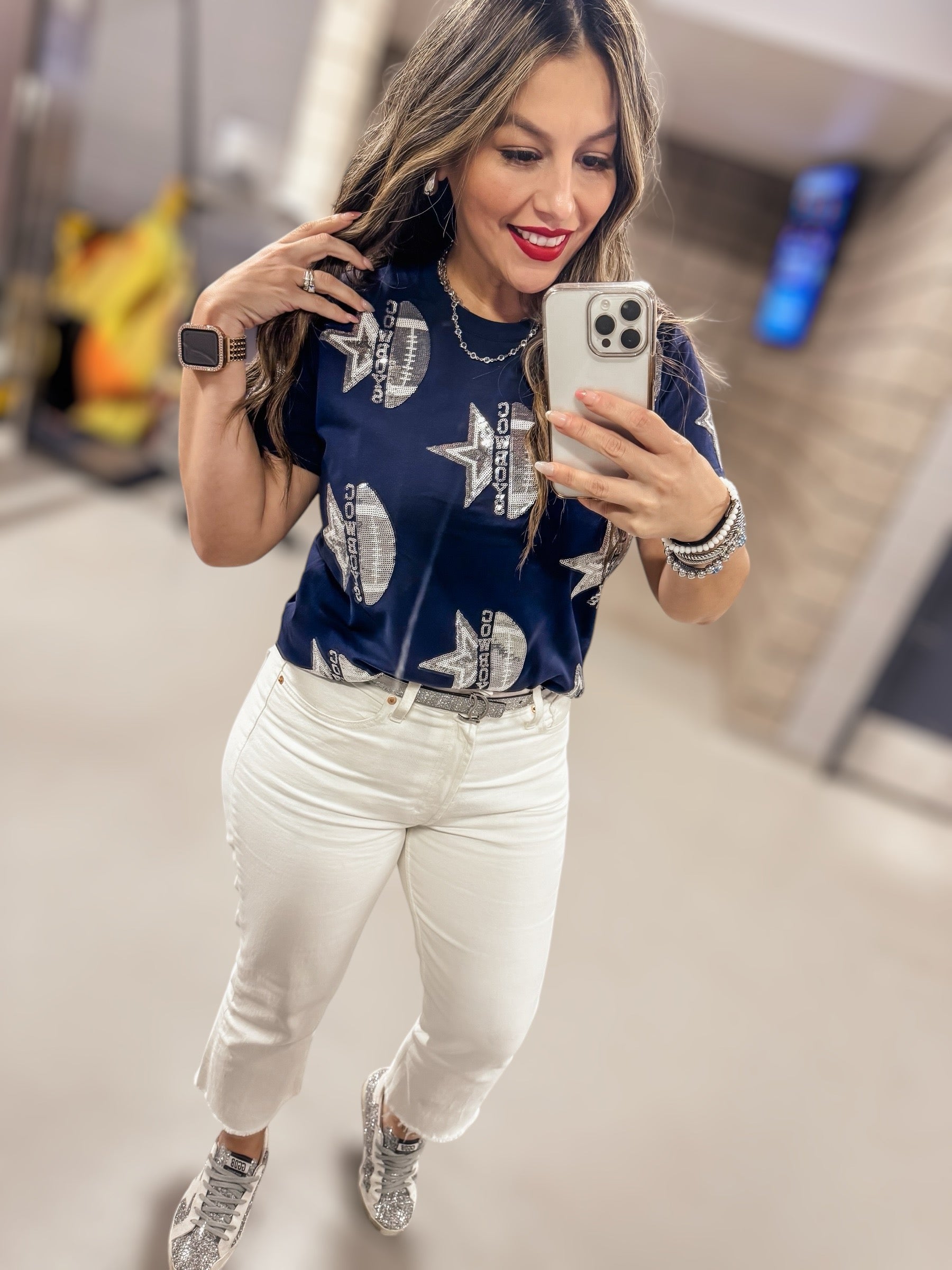 Cowboys Sequins Tee
