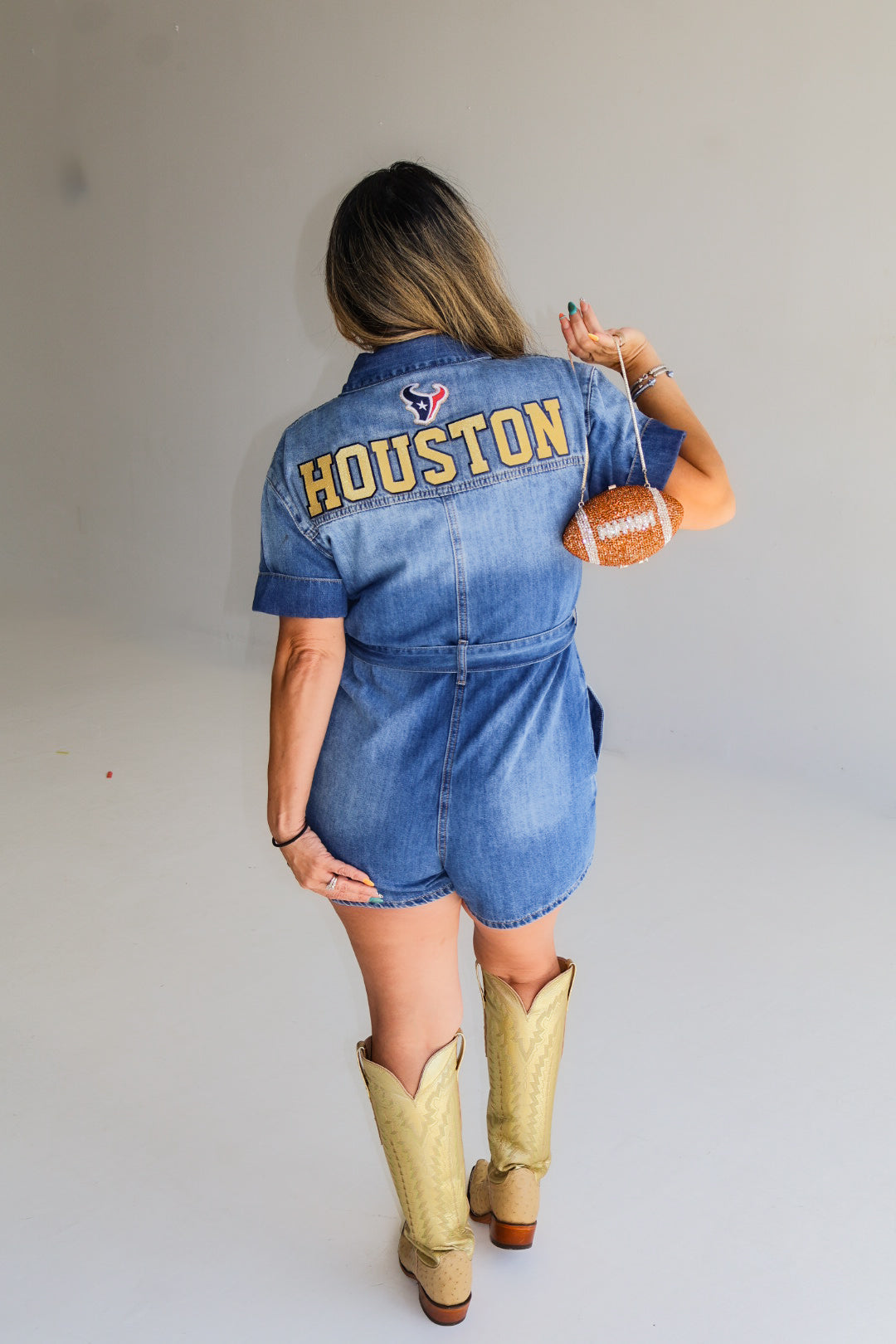 Denim HTown Romper