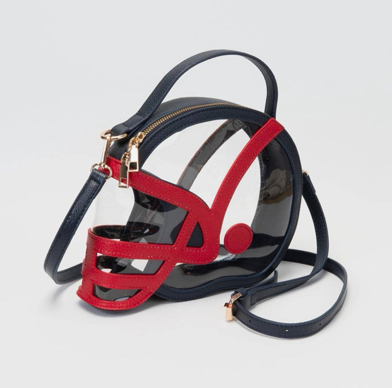 Football Helmet Clear Crossbody Bag