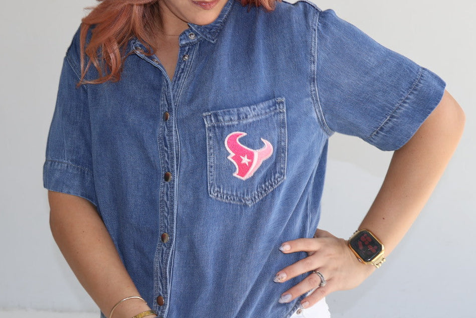 She’s From HTown Denim Top