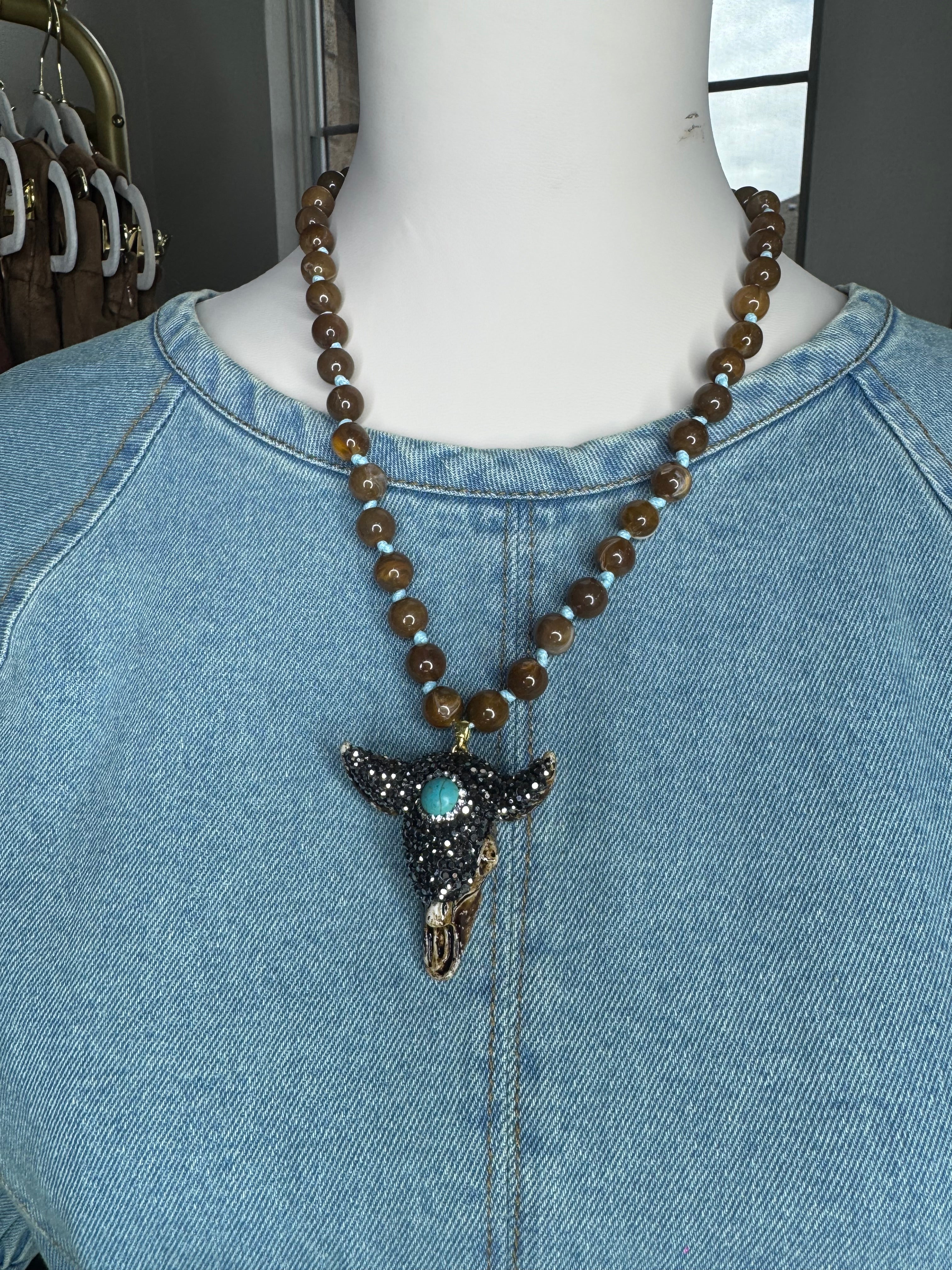 Rodeo Bull Necklace