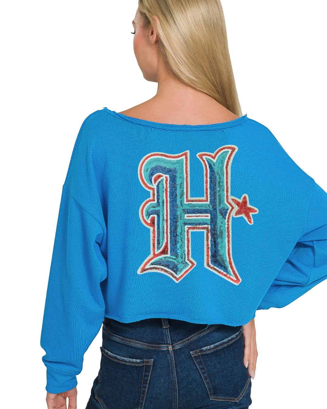 HTown Cropped Sweater