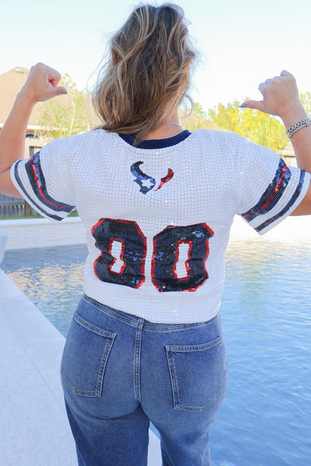 Texans The Horns Sequins