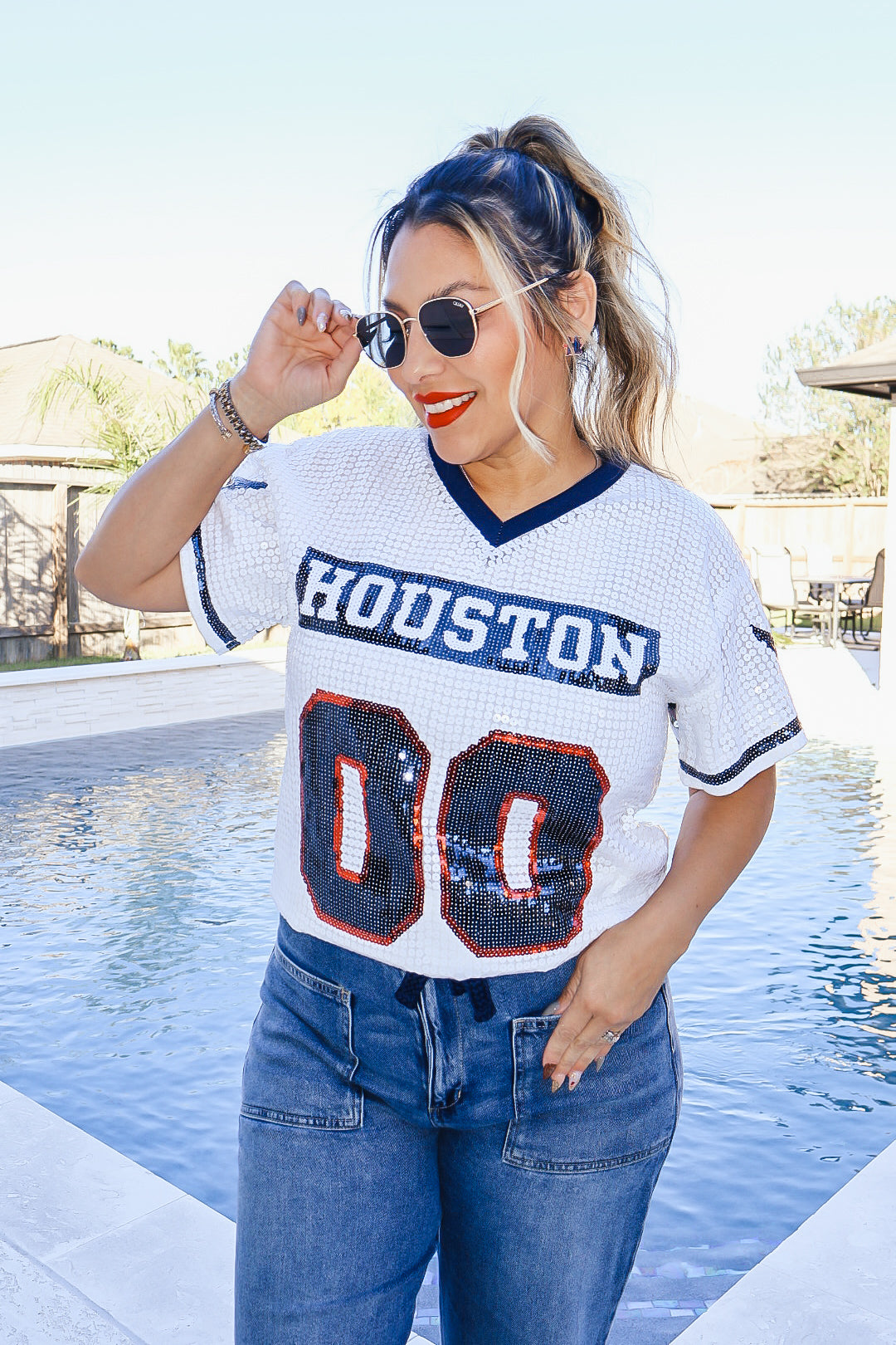 Texans The Horns Sequins